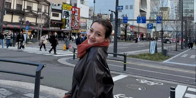 8 Potret Megan Domani Liburan ke Osaka, Ditemani Jeremie Moeremans