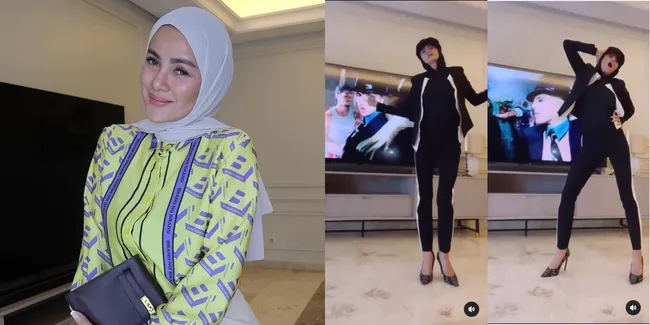 8 Potret Olla Ramlan yang Asyik Dance Ala Britney Spears Pakai High Heels dan Pamer Kaki Jenjang - Body Goals Jadi Sorotan