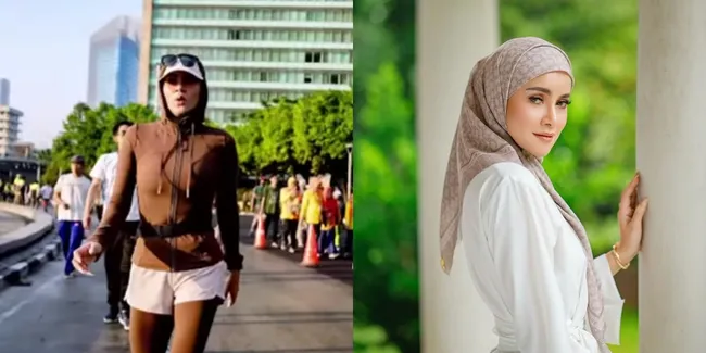 8 Potret Olla Ramlan yang Berbusana Ketat Sampai Membentuk Tubuh Saat Lari, Netizen Salah Fokus pada Kakinya Disebut Bengkok Sampai Bengkak