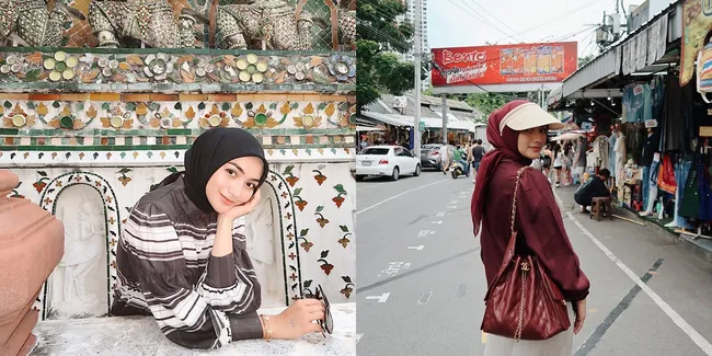 8 Potret OOTD Citra Kirana Liburan di Thailand, Tampil Fashionable Bareng Ketiga Kakak Perempuan