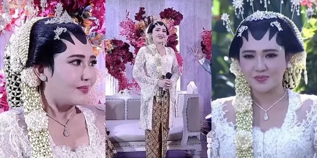 8 Potret Penampilan Via Vallen Saat Akad Nikah, Cantiknya Manglingi dalam Balutan Kebaya Putih dengan Adat Pengantin Solo Putri