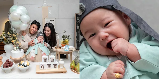 8 Potret Perayaan 100 Hari Kelahiran Ruel Anak Hansol Jang, Gemes Banget Pakai Hanbok