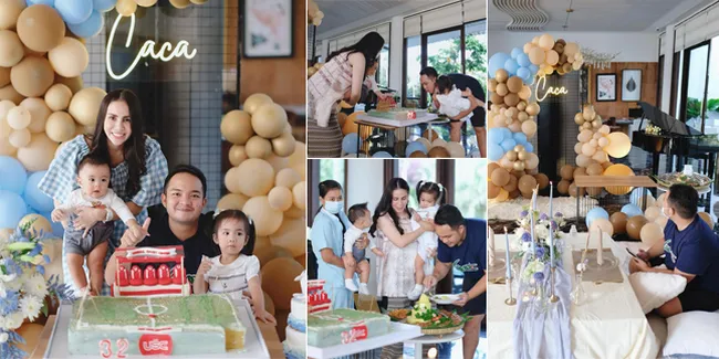 8 Potret Perayaan Ulang Tahun Suami Momo Geisha, Rumah Mewahnya Dihias Cantik dengan Balon dan Bunga