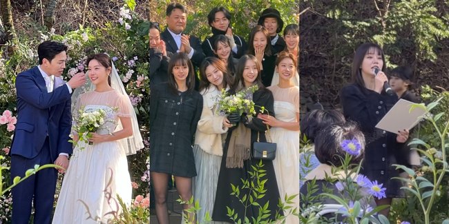 8 Potret Pernikahan Sojin Girl's Day dan Lee Dong Ha, Jadi Ajang Reunian Para Member - Hyeri Beri Pidato Menyentuh Hati Untuk Sang Leader
