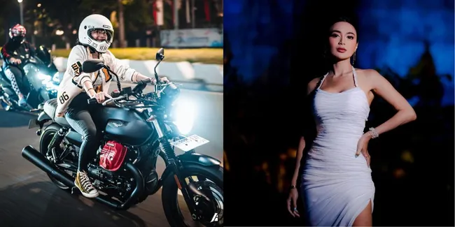 8 Potret Pesona Wika Salim dengan Penampilan Tomboy - Tetap Cantik Walaupun Motoran