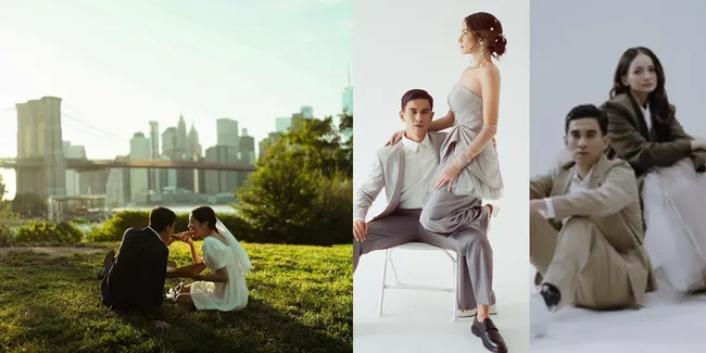 8 Potret Prewedding Enzy dan Molen yang Baru Terungkap, Tampil Mesra Sekaligus Kocak Pakai Blazer - Momen Dilamar di New York Malah Penuh Tawa