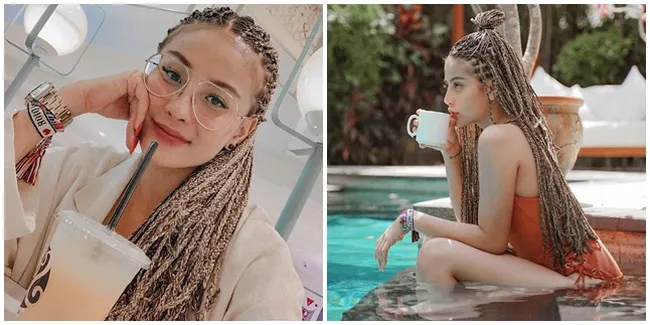 8 Potret Rambut Baru Awkarin, Dibilang Sumbu Kompor Oleh Netizen!