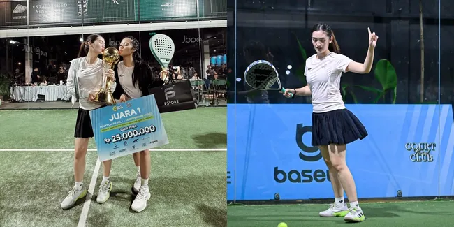 8 Potret Ranty Maria Juara 1 Tanding Padel, Kompak Berpasangan dengan Rania Marchella