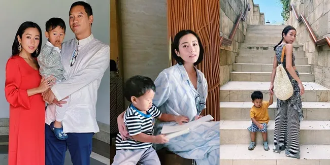 8 Potret Rosalindynata Istri Aga Bakrie Momong Anak, Hot Mom dan Sosialita yang Makin Cantik