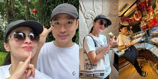 8 Potret Sandra Dewi Nyoblos di Depan Rumah, Harvey Moeis Nyesel Gak Ngambil Lemper - Dibelain Keliling Toko Demi Kue yang Sama