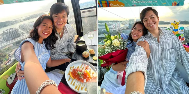 8 Potret Shenina Cinnamon Rayakan Ulang Tahun Romantis Bersama Angga Yunanda di Singapura