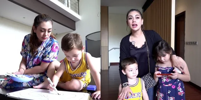 8 Potret Tangguh Celine Evangelista Jadi Orangtua Tunggal, Bagikan Tips Parenting Empat Anak