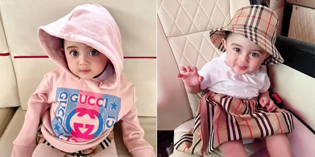 8 Potret Terbaru Baby Guzel Anak Margin & Ali Syakieb yang Makin Cantik Seperti Boneka - Stylish Pakai Baju Branded