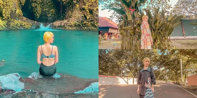 8 Potret Terbaru Dara The Virgin yang Jadi Sorotan, Rambut Bondol dan Pirang - Pamer Pinggang Mulus Penuh Tato