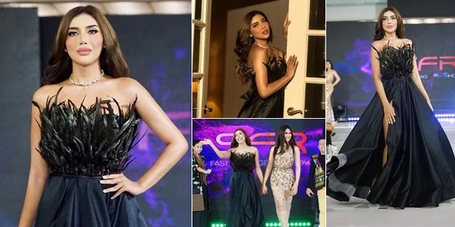 8 Potret Terbaru Millen Cyrus Melenggang di Atas Catwalk, Disebut Cantik dengan Gaun Hitam