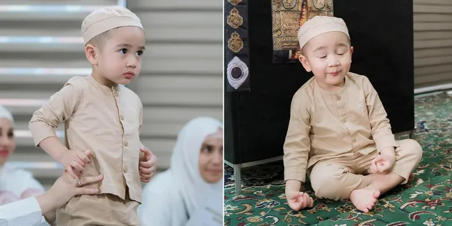 8 Potret Tingkah Lucu Rayyanza di Acara Manasik Haji Raffi Ahmad & Nagita Slavina