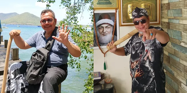 8 Potret Unang Bagito Pamerkan Koleksi Tongkat Kayu, Punya Ciri Khas Unik 