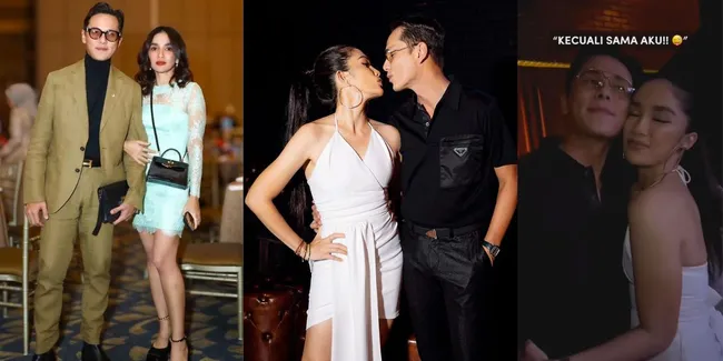 8 Potret Ussy Sulistiawaty dan Andhika Pratama Pamer Kemesraan Saat Party