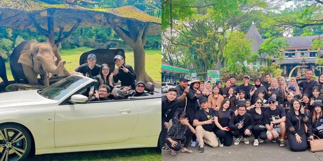 8 Potret Via Vallen yang Ajak Liburan Keluarga Besar Ke Kebun Binatang - Royal Maksimal untuk Keluarga Tersayang