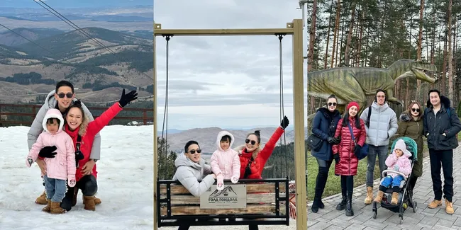 8 Potret Yuanita Christiani Liburan ke Serbia Bersama Keluarga, Asyik Kunjungi Dino Park - Main Salju