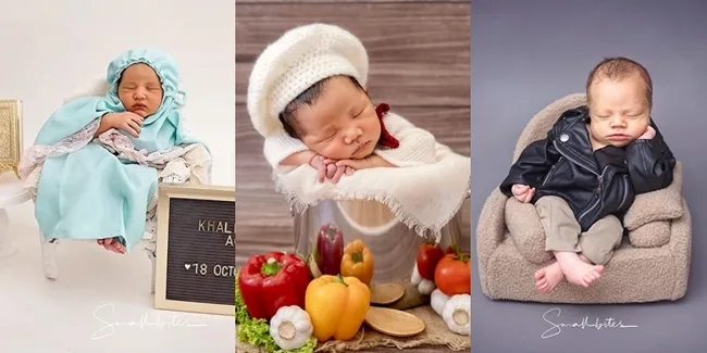 9 Anak Seleb Ini Tampil Menggemaskan dalam Pemotretan Newborn Bertema Unik, Jadi Koki - Pelanggan Salon