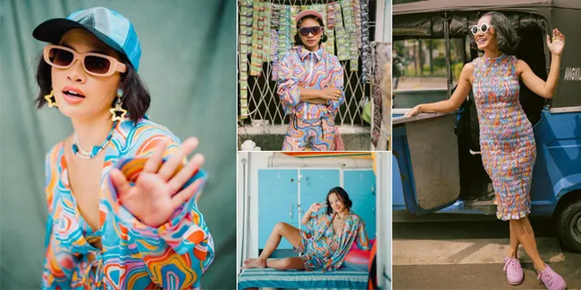 9 Foto Andien dengan OOTD Colorful, Cantik dan Tetap Fun Meski Jadi Ibu 2 Anak