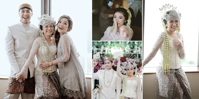9 Foto Cantiknya Prawita Sari Adik Ipar Siti Badriah di Hari Pernikahan, Kenakan Siger Sunda