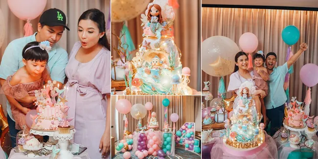 9 Foto Pesta Ulang Tahun ke-4 Nastusha Putri Chelsea Olivia & Glenn Alinskie, Bertema Little Mermaid