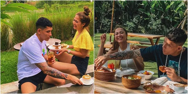 9 Momen Staycation Andrea Dian dan Ganindra Bimo di Bali, Nikmati Hidangan Lezat dengan Suasana Asri Pedesaan