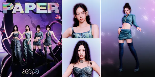 9 Potret aespa di Cover Majalah PAPER, Pancarkan Visual Sempurna Secantik Karakter AI