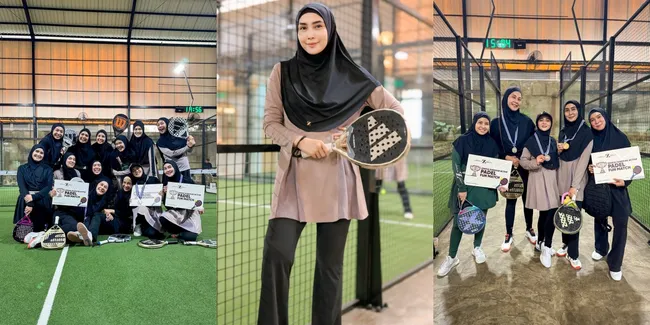 9 Potret Artis Ikut Padel Fun Match yang Diselenggarakan Zaskia Sungkar, Fenita Arie Jadi Juara 1