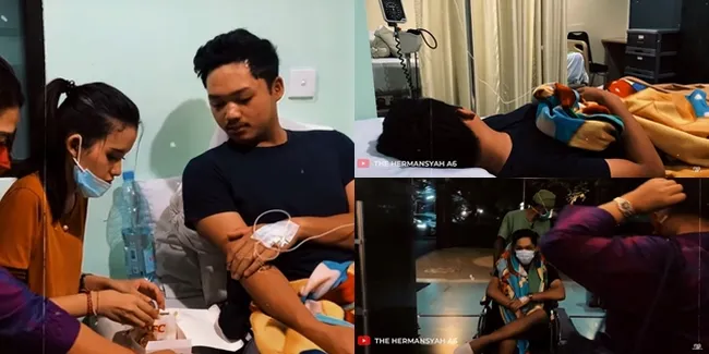 9 Potret Azriel Hermansyah Dirawat di Rumah Sakit, Alami Gejala Tifus Saat ke Bali - Selalu Didampingi Sarah Menzel