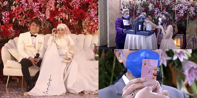 9 Potret Detail Souvenir dan Hampers Tasyakuran Lesti - Rizky Billar, Tamu Undangan Bawa Pulang Hidangan Lezat, Perhiasan Mewah Hingga Emas Murni