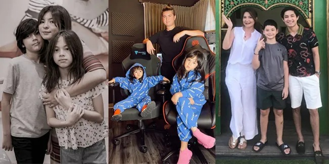 9 Potret Hangat Anak Artis Dengan Saudara Tiri, Tetap Akur Meski Beda Ayah