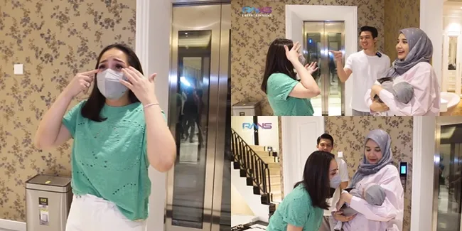 9 Potret Haru Nagita Slavina Jenguk Baby Ukkasya, Sesenggukan Tak Berhenti Menangis - Zaskia Sungkar Malah Tertawa