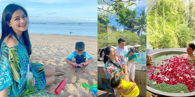 9 Potret Liburan Titi Kamal dan Christian Sugiono di Bali, Romantis Mandi Bareng 