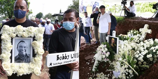 9 Potret Pemakaman Bob Tutupoly yang Berlangsung Haru dan Diiringi Lagu 'Widuri', Keluarga Serta Kerabat Lepas Kepergian Sang Legenda