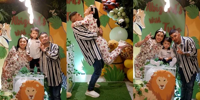 9 Potret Pesta Ulang Tahun Abizard Anak Selvi Kitty, Usung Tema Hutan Rimba - Dirayakan Bareng Anniversary