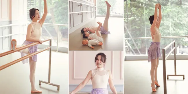 9 Potret Shandy Aulia Ikut Kelas Balet Bareng Claire, Netizen Dibuat Salfok dengan Body Goals Bak Gadis Remaja