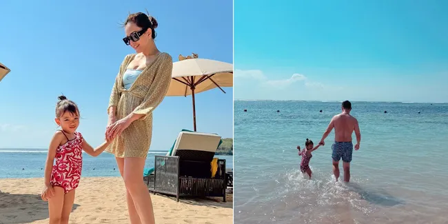 9 Potret Shandy Aulia Liburan ke Pantai Bareng Claire, Mantan Suami Juga Ikutan