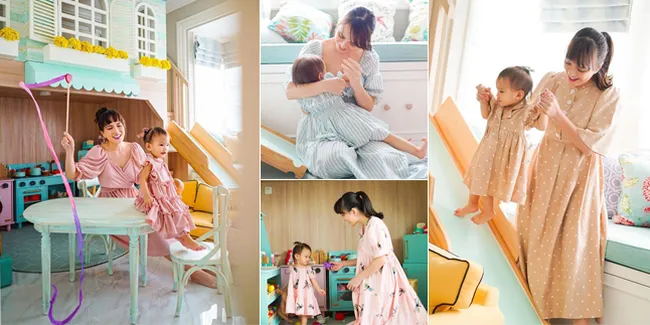 9 Potret Shandy Aulia Momong Baby Claire, Cantik dan Kompak Sampai Kembaran Baju