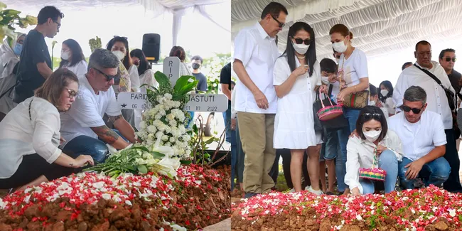 9 Potret Suasana Pemakaman Ibunda Gading Marten, Roy Marten Hingga Gisella Anastasia Ikut Hadir dan Tak Kuasa Menahan Air Mata