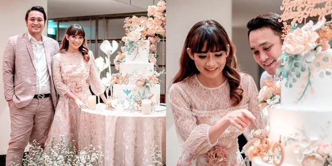 9 Potret Ulang Tahun Adiezty Fersa Istri Gilang Dirga ke-30, Tema Bunga Super Cantik - Bak Perayaan Sweet Seventeen