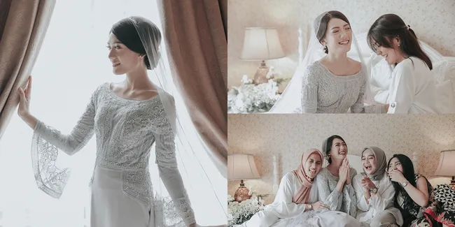 Acara Pengajian Anissa Aziza, Cantik & Anggun Dengan Busana Putih