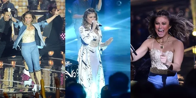 Makin Cantik Berotot, Agnez Mo Tampil Luar Biasa di Konser Cinta