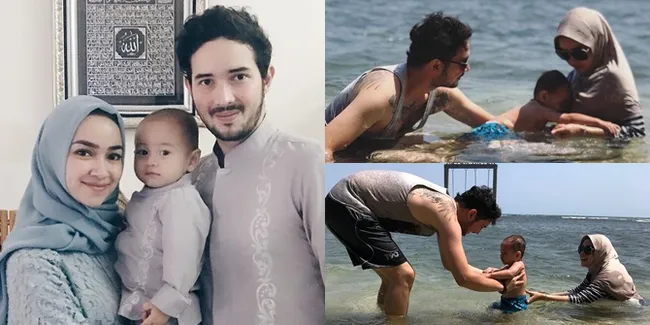 Ajak Anak ke Pantai, Begini Momen Hangat Keluarga Aryani Fitriana