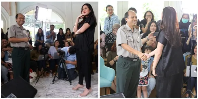 Akhirnya Bertemu Raisa, Seperti ini Ekspresi Sutopo Humas BNPB
