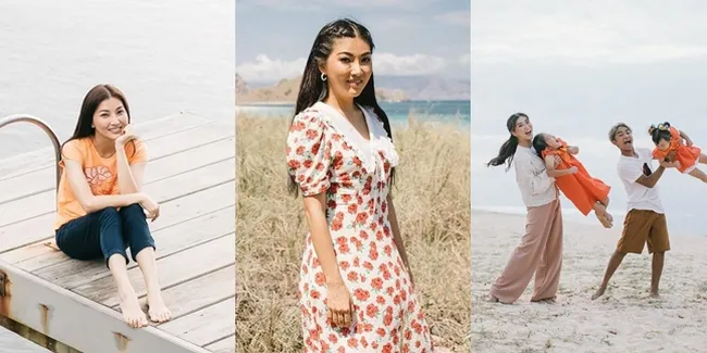 Anti Buka-Bukaan, Intip 9 OOTD Liburan Sarwendah yang Curi Perhatian Netizen - Cantik Pakai Gaun Hingga Celana Kulot