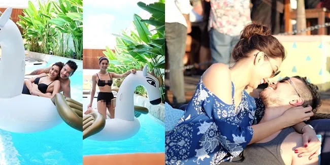 Asyik Liburan ke Bali, Tyas Mirasih Foto Berbikini Bareng Pacar