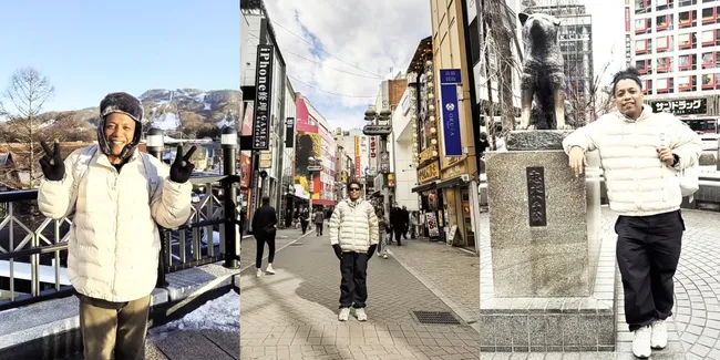 Atasi Kecemasan Naik Pesawat, 8 Potret Arie Kriting Liburan ke Jepang - Ingin Bertualang Bareng Istri dan Anak